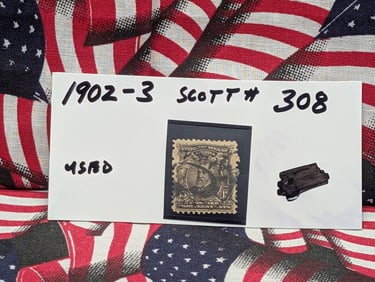 1902-3 Harrison 13 Cent Stamp, Used, Scott # 308