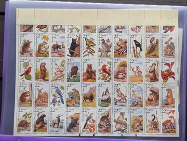 (5) U.S. Mint Sheets Of Stamps, All Mint, Original Gum, Never Hinged
