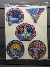 (5) Rare NASA Crew Designed Patches, Mint