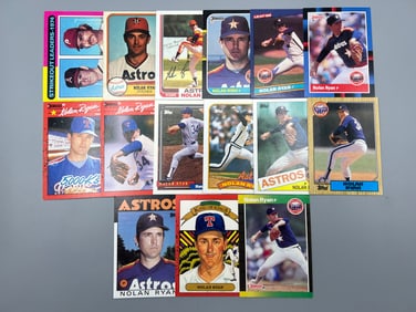 Lot of (15) Nolan Ryan Baseball Cards - Varying Conditions