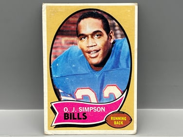 1970 Topps #90 O.J. Simpson Rookie - Bills