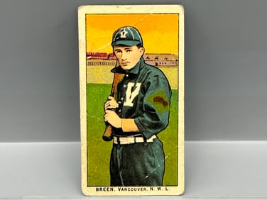 1909 T212 Obak Dick Breen - Vancouver