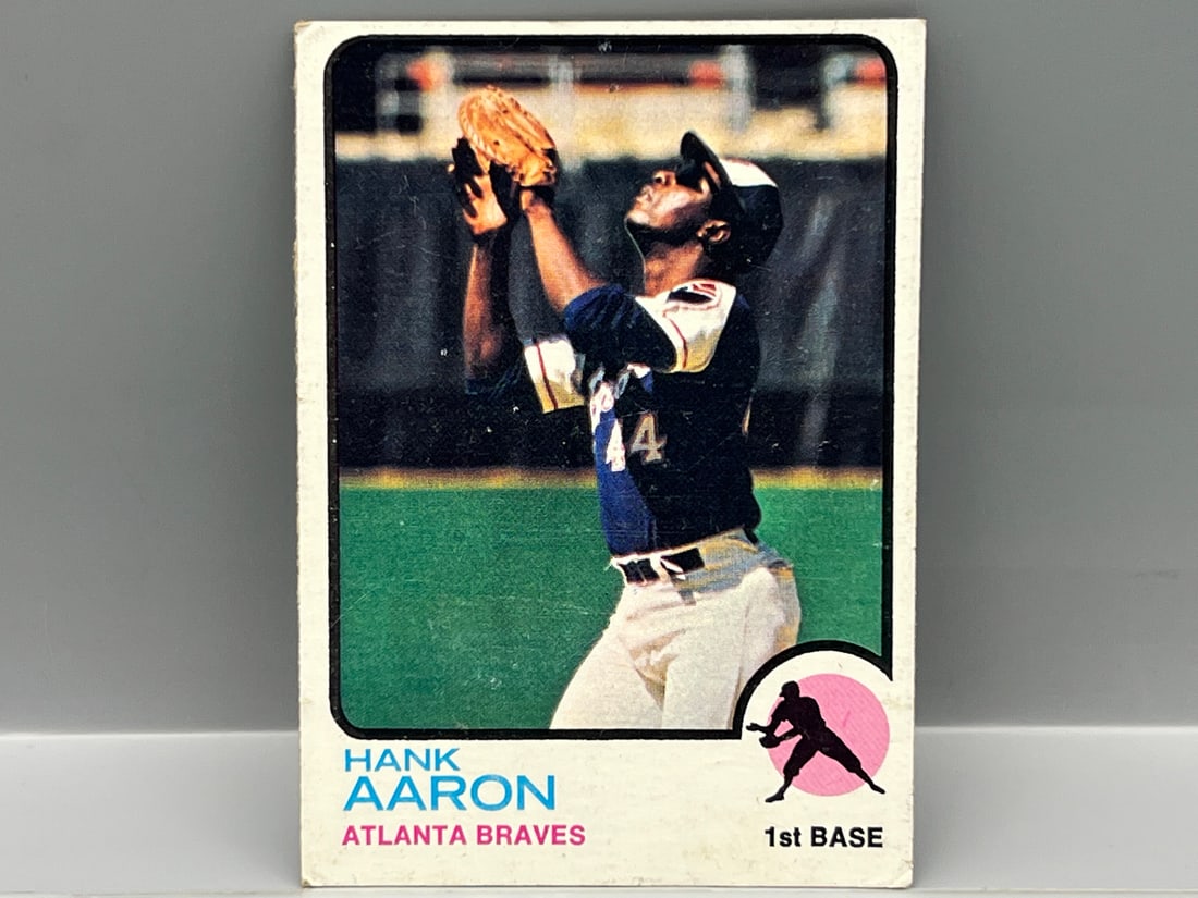1973 Topps #100 Hank Aaron - HOF - Braves (1 of 2)