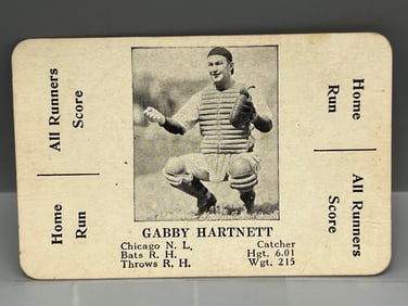 1936 S&S Game Gabby Hartnett