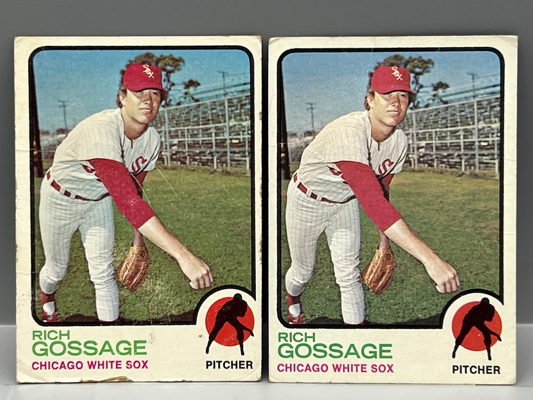 Lot Of (2)  1973 Topps #174 Rich "Goose" Gossage Rookie Cards - HOF (1 of 2)