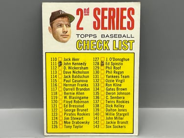 1967 Topps Mickey Mantle 2nd Series Checklist #103