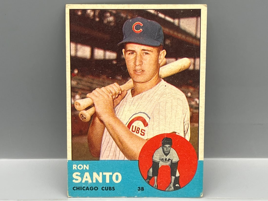 1963 Topps Ron Santo #252: 1963 Topps Ron Santo #252