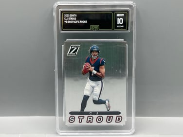 2023 Panini Zenith CJ Stroud Pacific RC #5 - Slabbed By GMA Grading