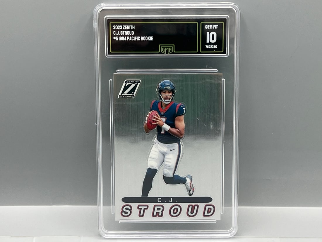2023 Panini Zenith CJ Stroud Pacific RC #5 - Slabbed By GMA Grading: 2023 Panini Zenith CJ Stroud Pacific RC #5 - Slabbed By GMA Grading