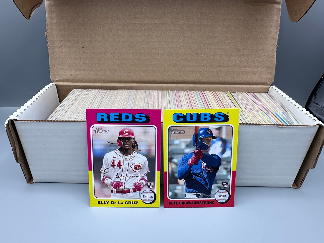 2024 Topps Heritage Complete Base Set - #82, 101-406, 408-500 - Strong Rookie Class including Elly (1 of 4)