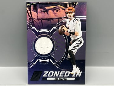 2023 Panini Zenith Joe Burrow Zoned In Jersey Relic #ZI-JBW