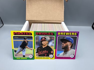 2024 Topps Heritage High Number Complete Base Set #501-700 - Rookies of Paul Skenes, Jackson