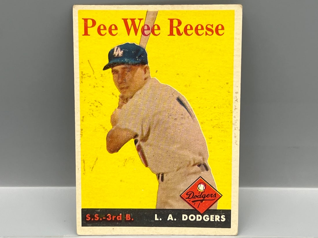1958 Topps Pee Wee Reese #375: 1958 Topps Pee Wee Reese #375