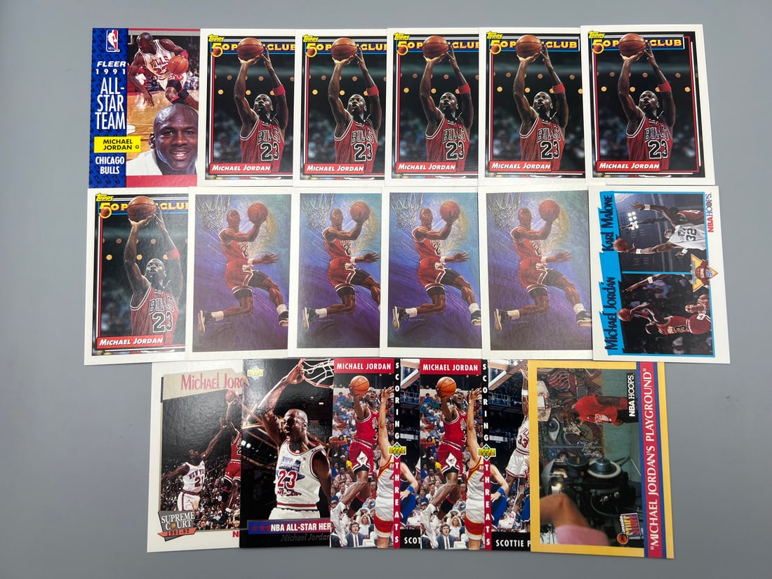 Lot of (17) Michael Jordan Basketball Cards - Varying Conditions: Lot of (17) Michael Jordan Basketball Cards - Varying Conditions