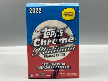 2022 Topps Chrome Platinum Baseball Factory Sealed Blaster Box