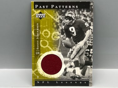 2001 Upper Deck NFL Legends Past Patterns Sonny Jurgensen Game Used Jersey Relic #PP-SJ
