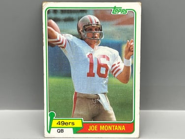 1981 Topps Joe Montana RC #216
