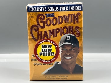 2021 Upper Deck Goodwin Champions Multi-Sport Factory Sealed Blaster Box - Michael Jordan, Tiger
