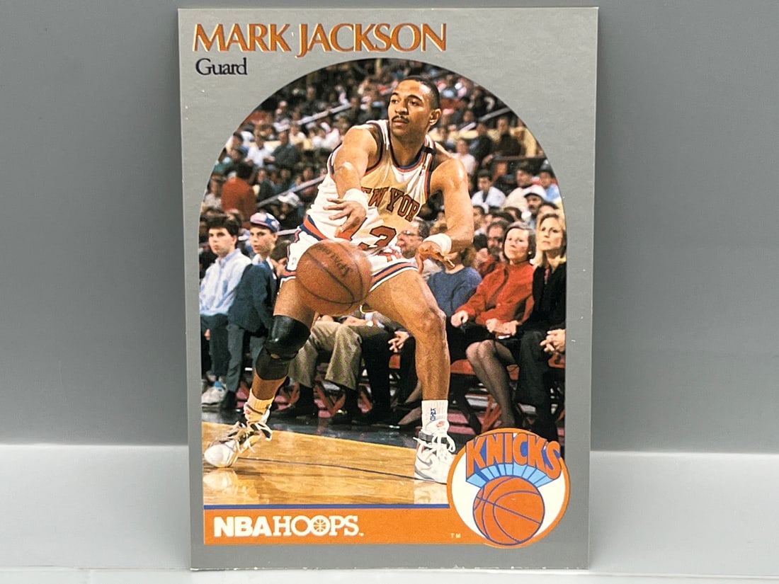 1990 Hoops Mark Jackson #205 - the Menendez Brothers courtside: 1990 Hoops Mark Jackson #205 - the Menendez Brothers courtside
