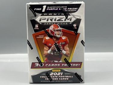 2021 Panini Prizm Draft Picks Football Factory Sealed Blaster Box