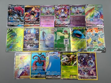 Lot of (15) Assorted English & Japanese Pokemon Cards