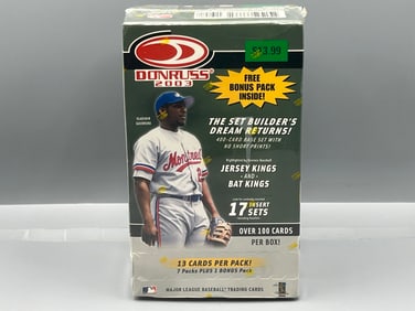 2003 Donruss Baseball Factory Sealed Blaster Box