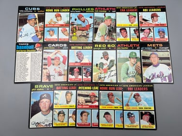 Lot of (17) 1971 Topps Baseball Cards W/ Stars - Varying Conditions