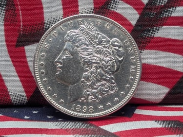1898 Morgan Silver Dollar.