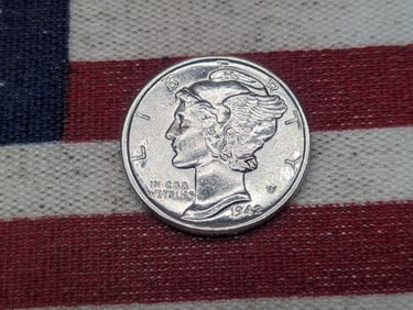 1942 Mercury Silver Dime *BU*.