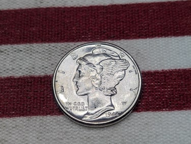 1944 Mercury Silver Dime *BU*.