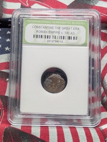 c. 330 AD Constantine the Great Era Roman Empire Coin - INB Cert.