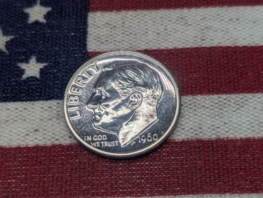 1960 PROOF Roosevelt Silver Dime.