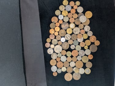 16 Ounces+ of Foreign Coins Nice Mix of Coins