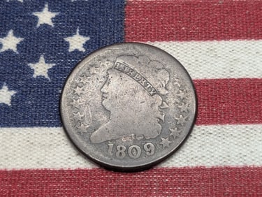 1809 Capped Bust Half Cent .