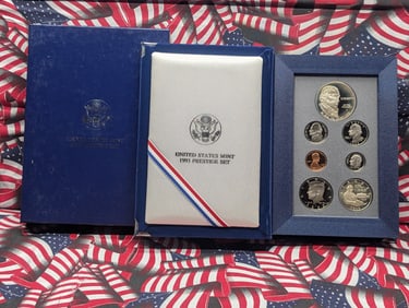1993-S U.S. Mint Prestige Set in OGP - Includes Bill of Rights Commemorative Silver Dollar & Half