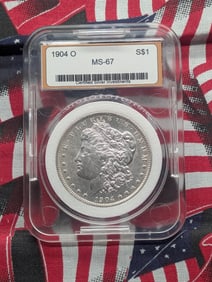 1904-O Morgan Silver Dollar - CSI Cert. MS67.