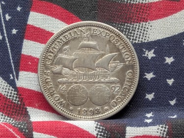 1893 Columbian Exposition Silver Half Dollar.