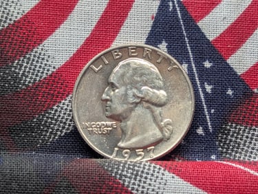 1957-D Washington Silver Quarter.