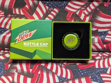 6 Grams .999 FINE SILVER 2023 Republique of Du Tchad 500 Francs CFA - Mountain Dew Bottle Cap