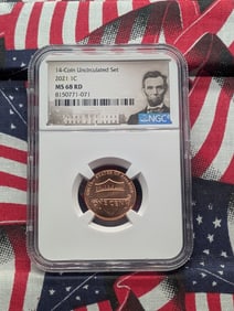 2021 Lincoln Shield Cent - NGC MS68 RD.