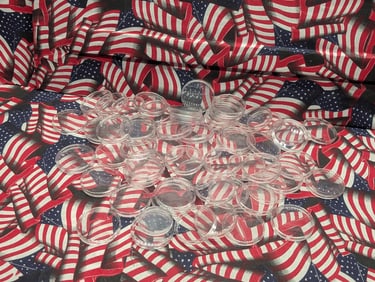 Bag of 51+ Coin Collector's Capsules *EMPTY*.