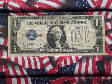1928 A Series $1.00 Silver Certificate Funny Back.