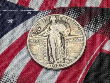 1927-D Standing Liberty Silver Quarter *FINE/VF*.