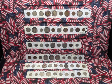 Large Grab Bag of Various Dated Vintage Great Britain Coins Including Some Silver.