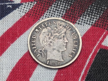 1892 Barber Silver Dime *XF*.