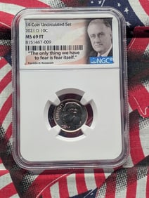 2021-D Roosevelt Dime - NGC MS69 FT.