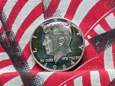 1964 PROOF Kennedy Silver Half Dollar.