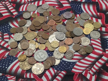 16 Ounces plus unsearched foreign coins.