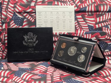 1995-S U.S. Mint Premier Silver Proof Set in OGP w/ COA.