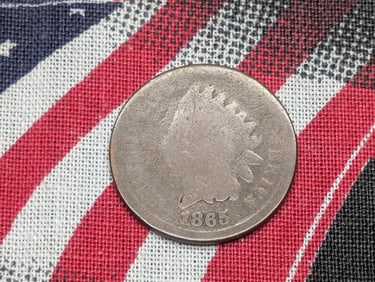 1865 Indian Head Cent *AVERAGE CIRC*.